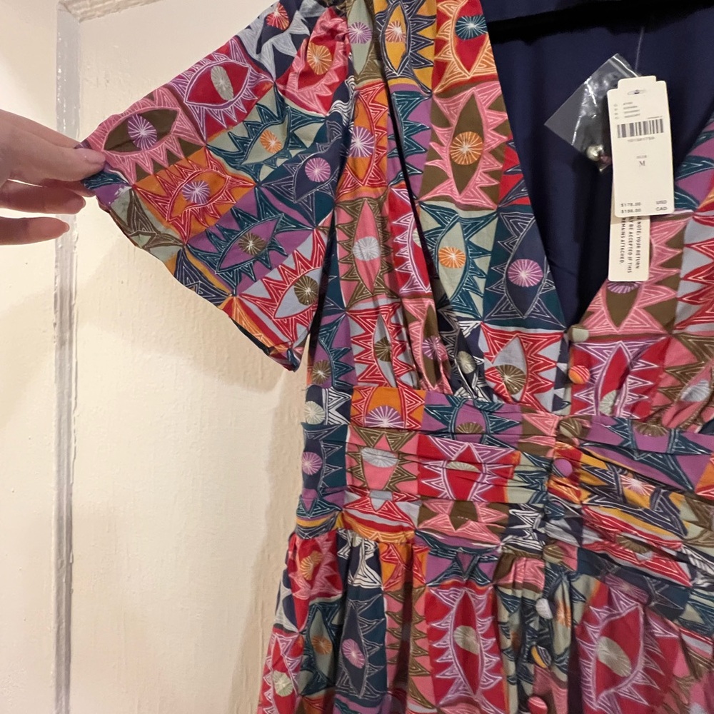 New with tags Anthropologie Colorful Geometric Patterned Dress